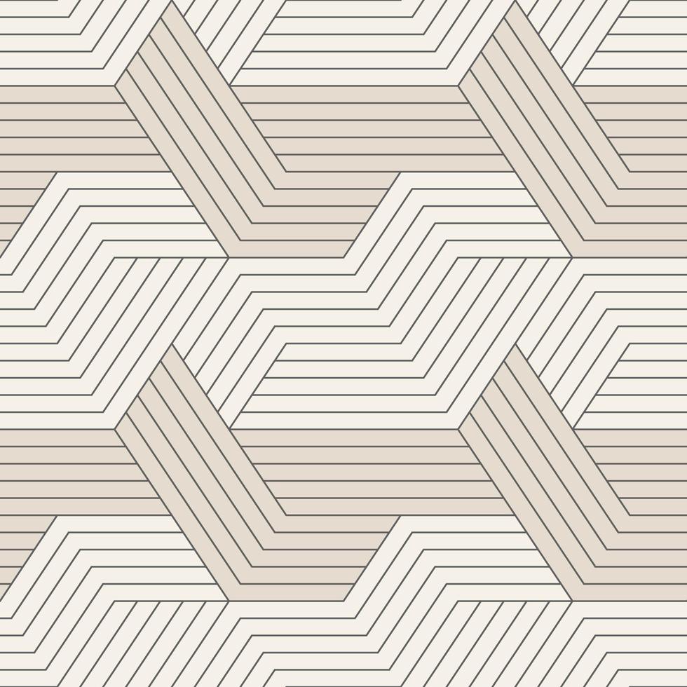 Seamless pattern with symmetric geometric lines. Repeating geometric tiles vector