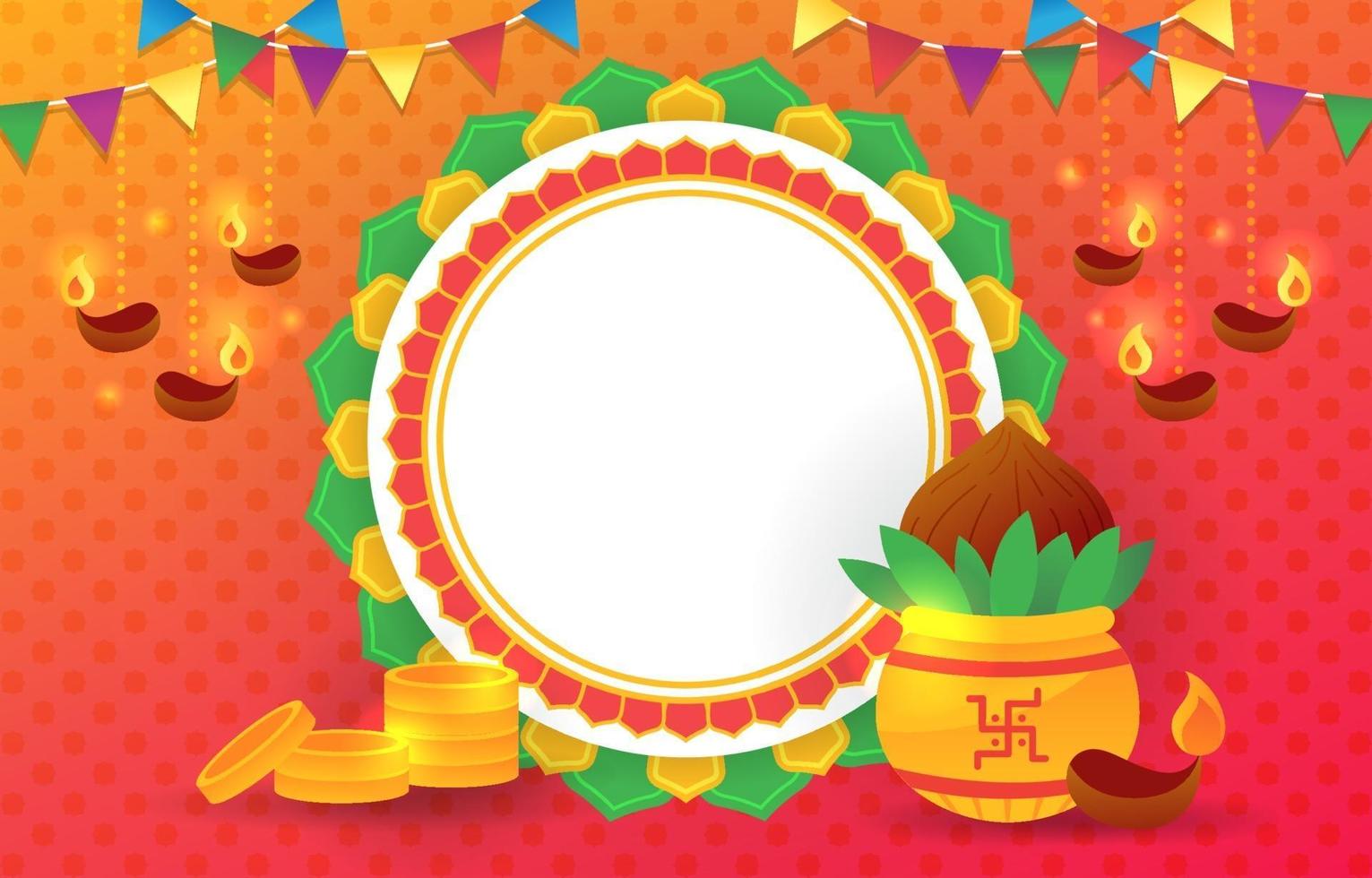 Akshaya Tritiya Celebration Background vector