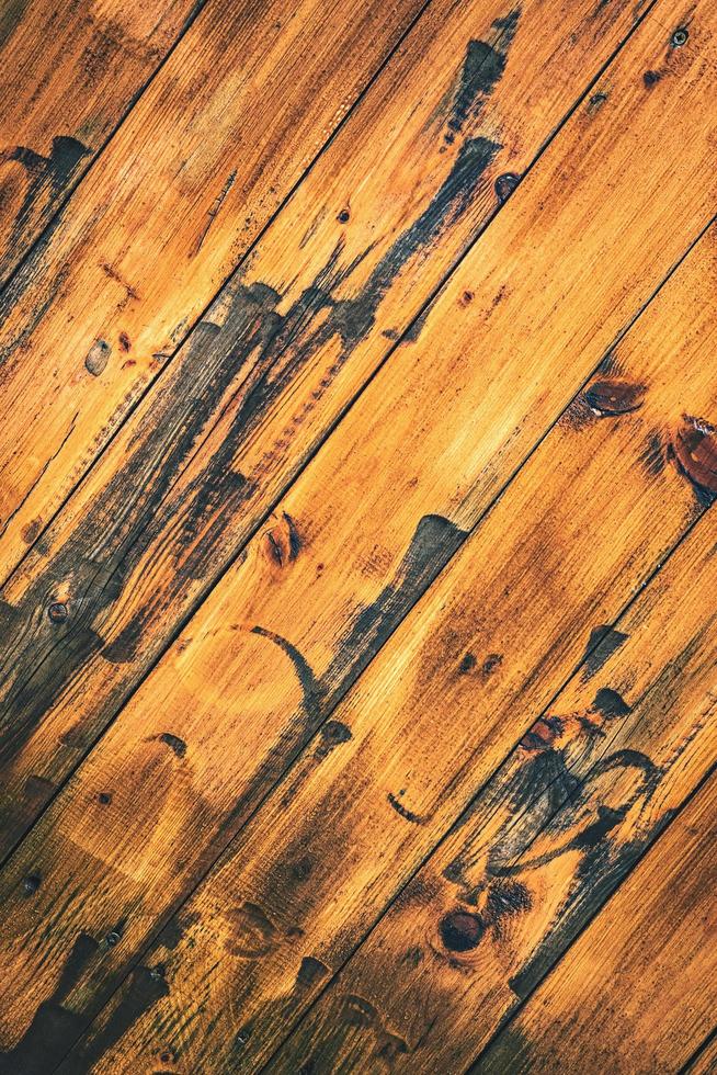 Treated old wood board photo