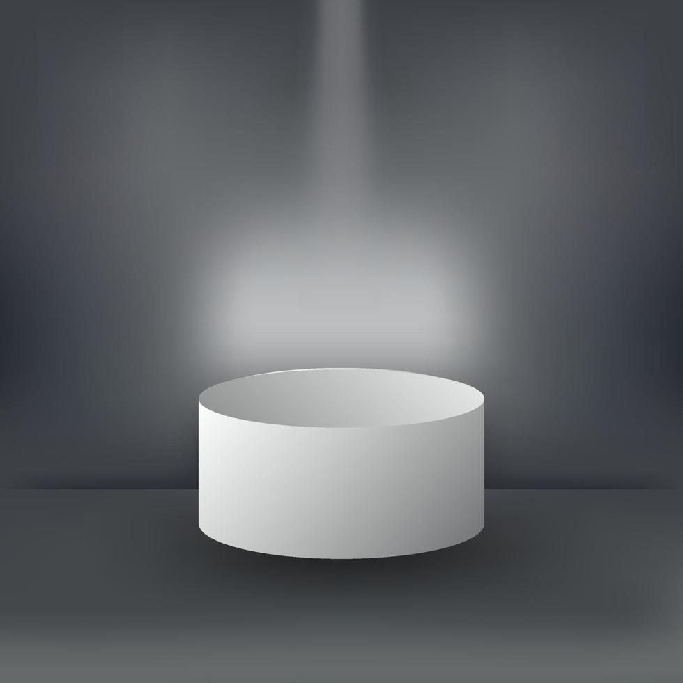 3d podium background vector
