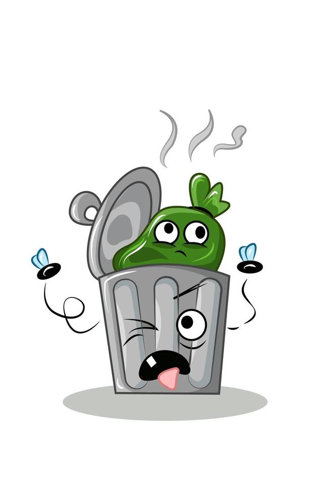 Trash can vector illustration