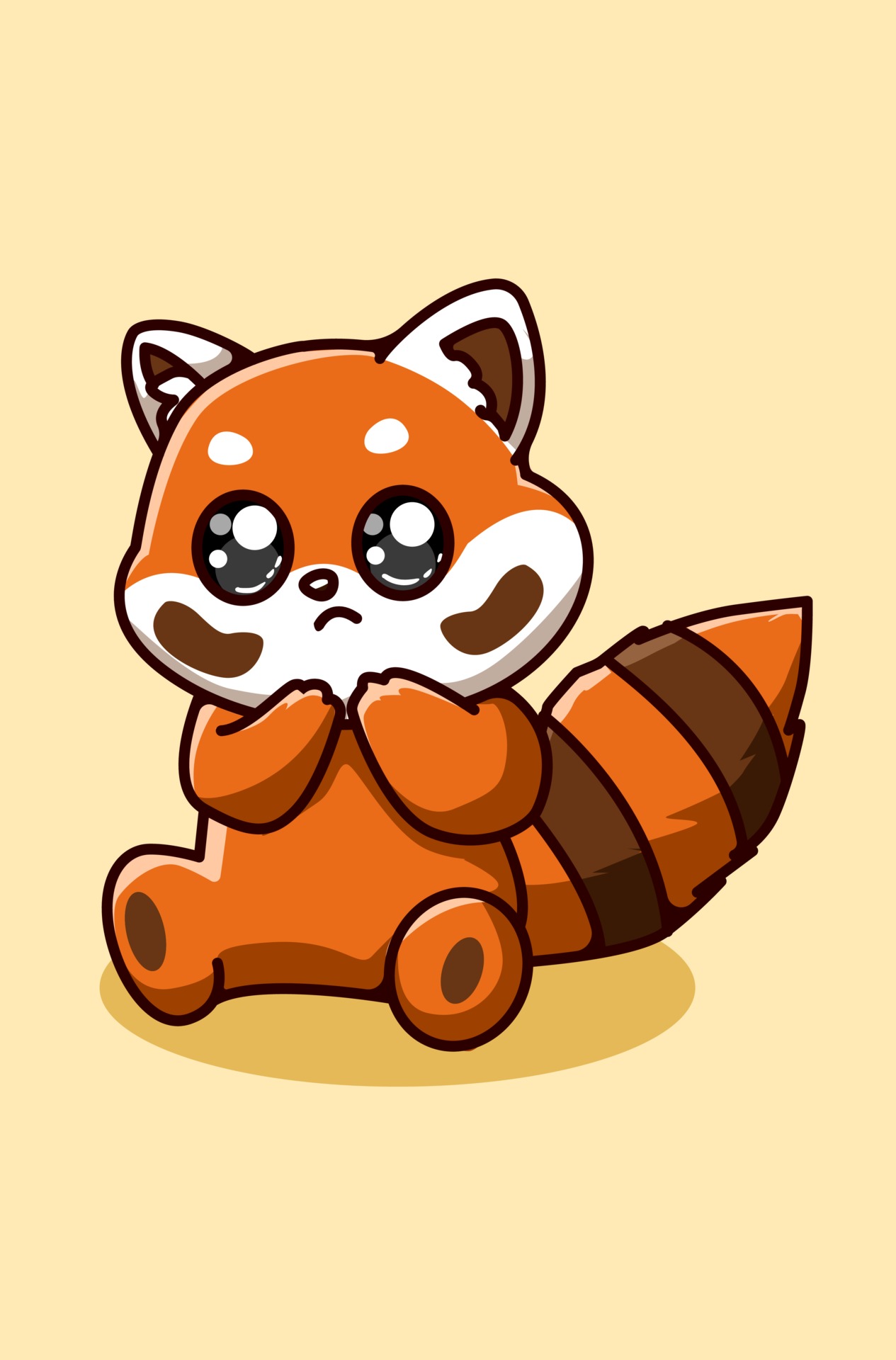 red panda hand drawing 2162091 Vector Art Vecteezy