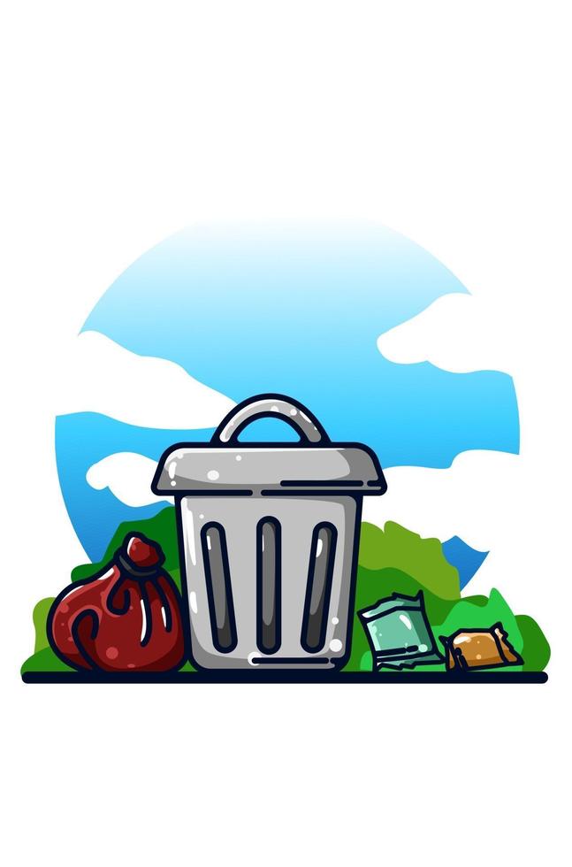 la ilustración del bote de basura dibujo a mano 2162125 Vector en Vecteezy la ilustración del bote de basura dibujo a mano 2162125 Vector en Vecteezy