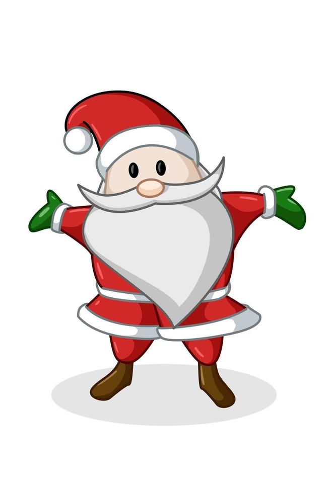 Illustration of simple cute Santa Claus vector