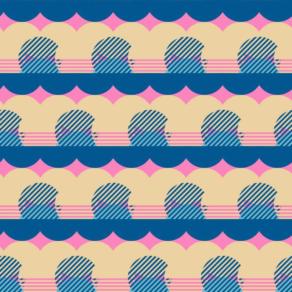 Seamless patterns with abstract ornament vector