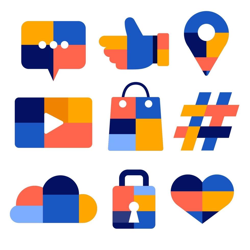 Social Icon Set vector