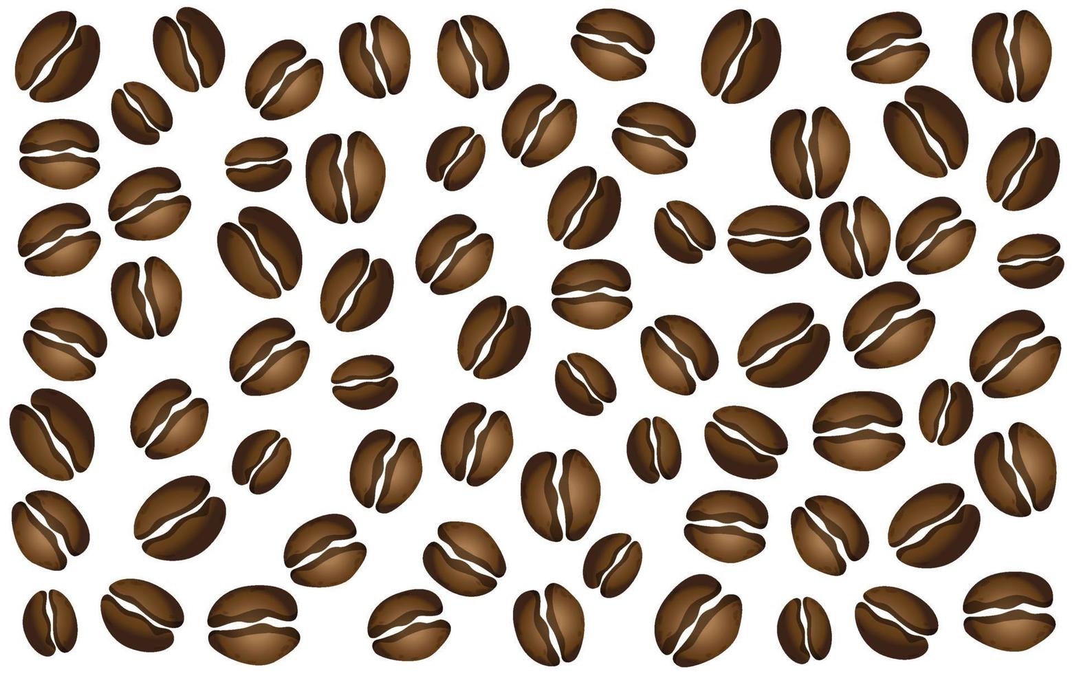 Fondo de granos de café, diseño vectorial. vector