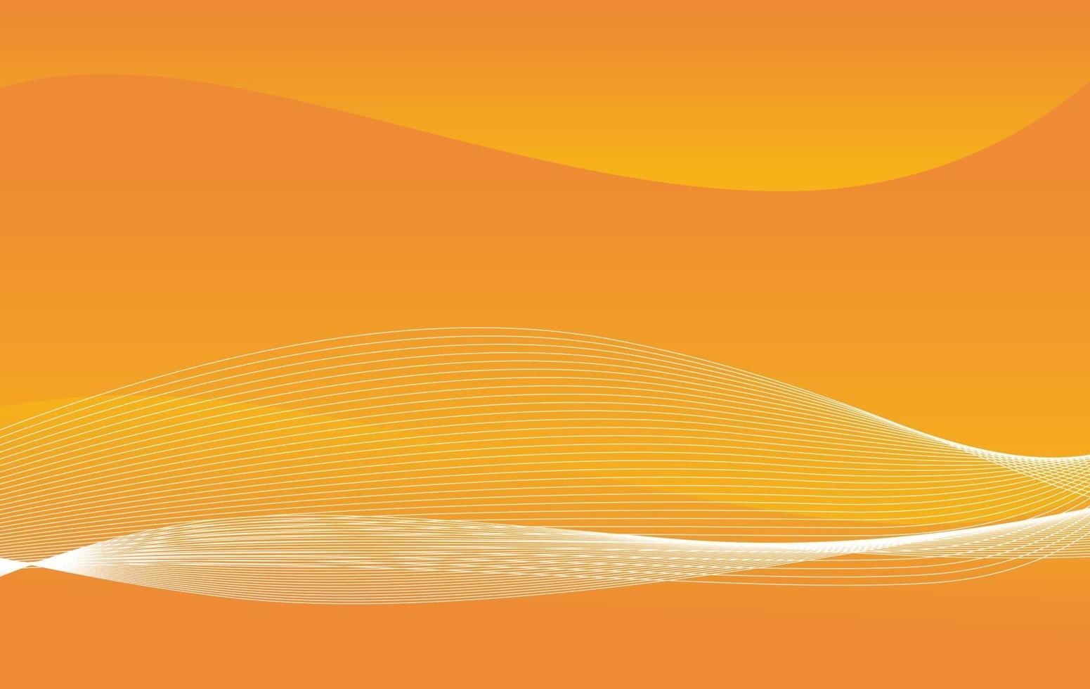 Orange background with abstract shapes, vector design.