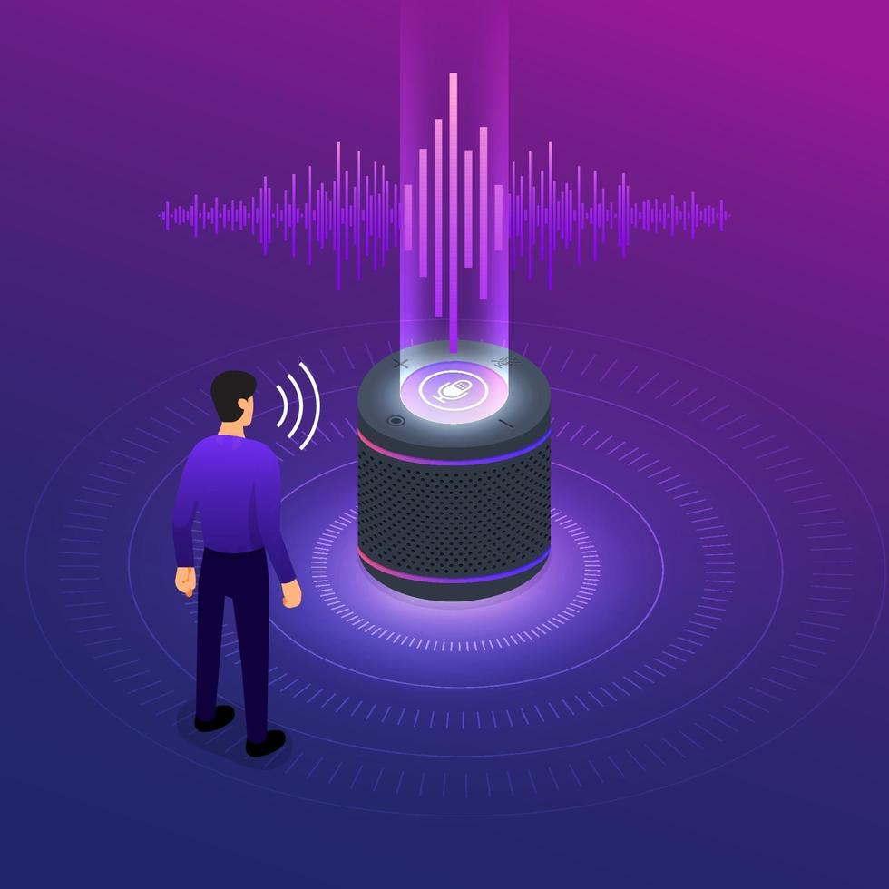 Concept Voice Technology vector