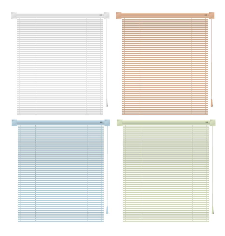 persianas de plástico para ventanas vector