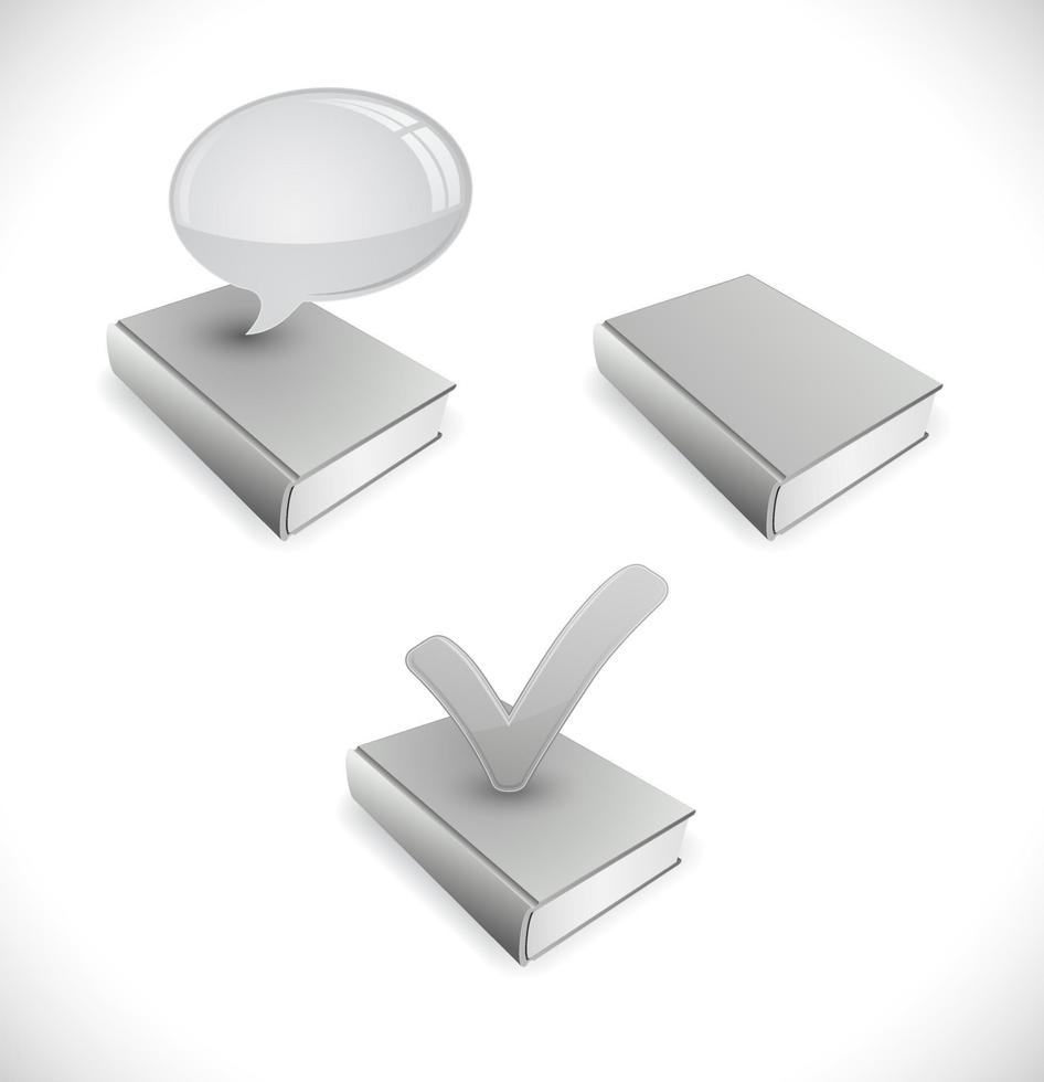 book 3d icon vector