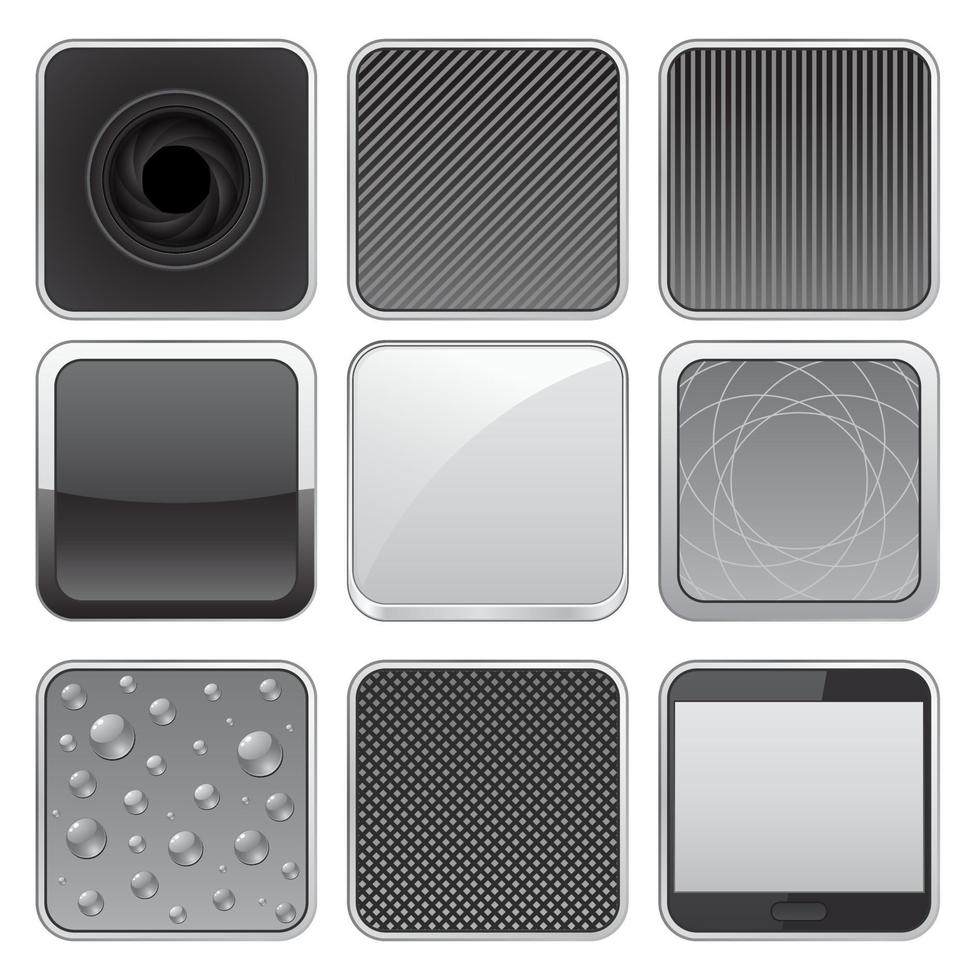 metal button icon vector