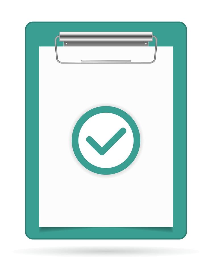 clipboard check mark icon vector