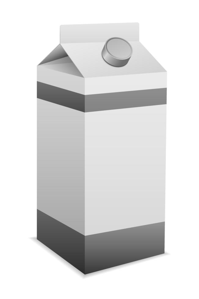 milk packaging box vector