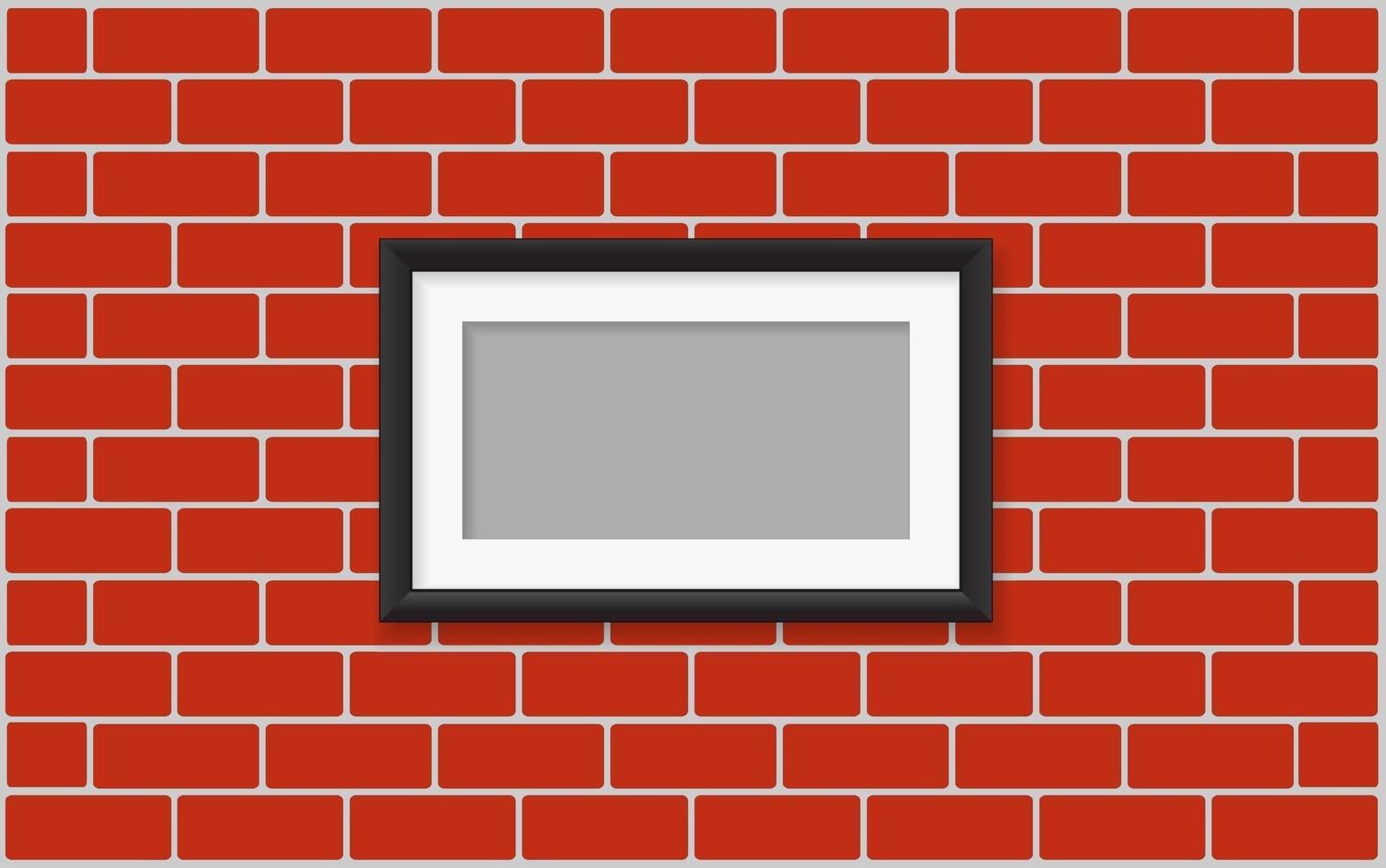 picture frame on wall vector