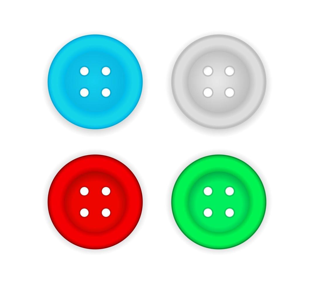 sewing button icon vector