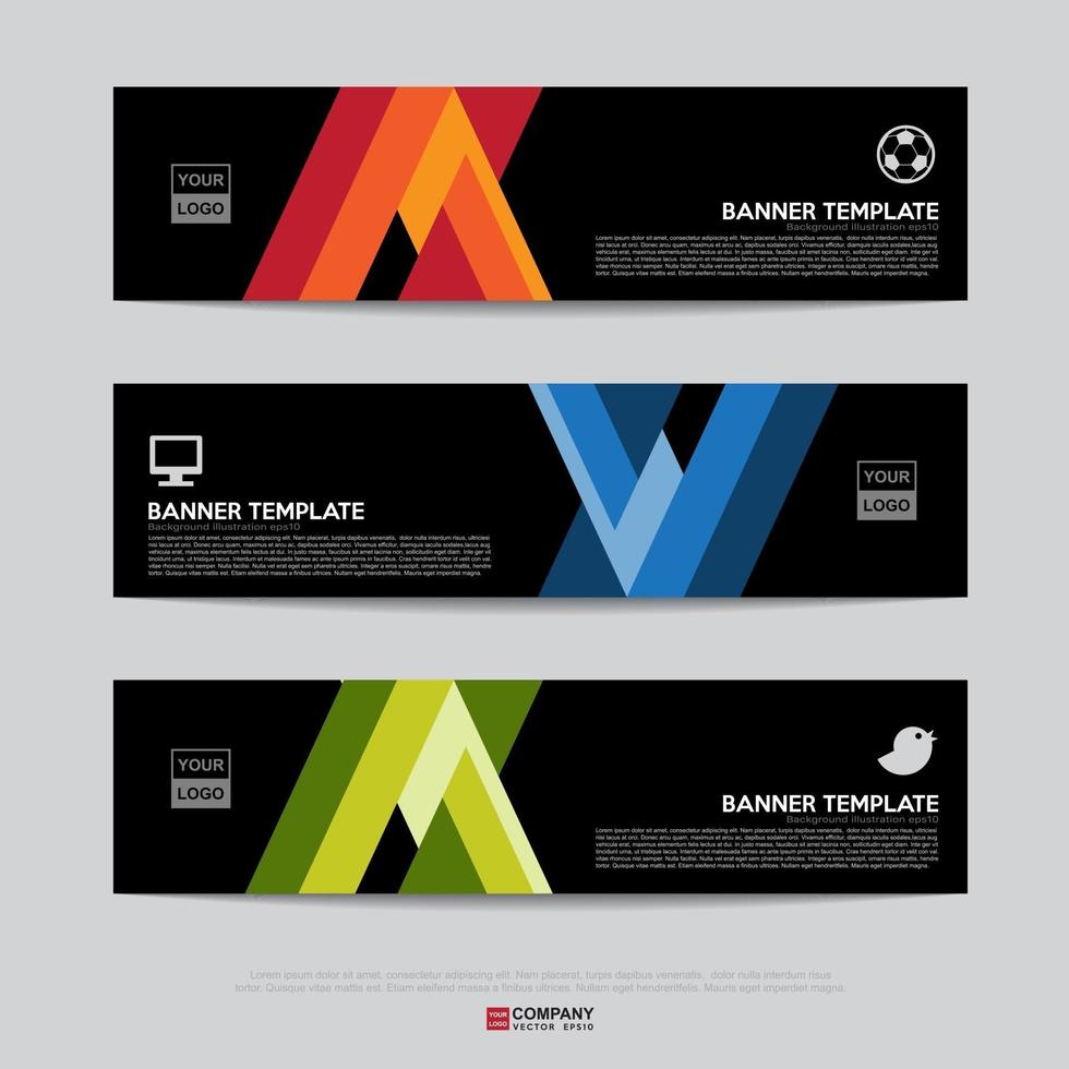 Banner design for business presentation vector