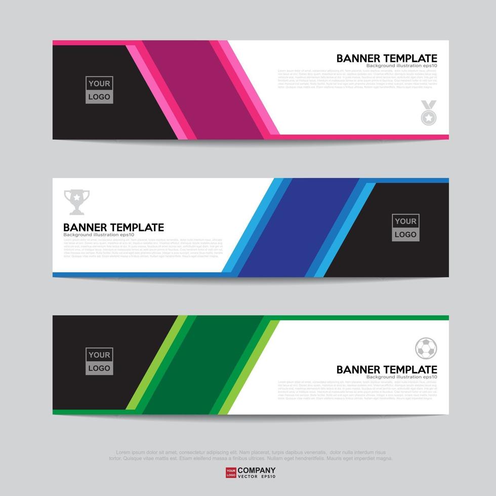Banner design for business presentation vector