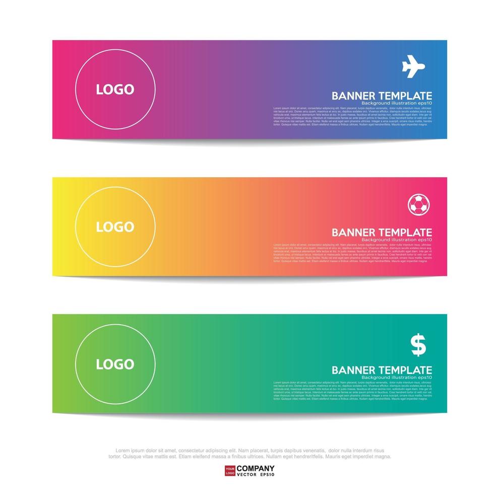 Banner design for business presentation vector