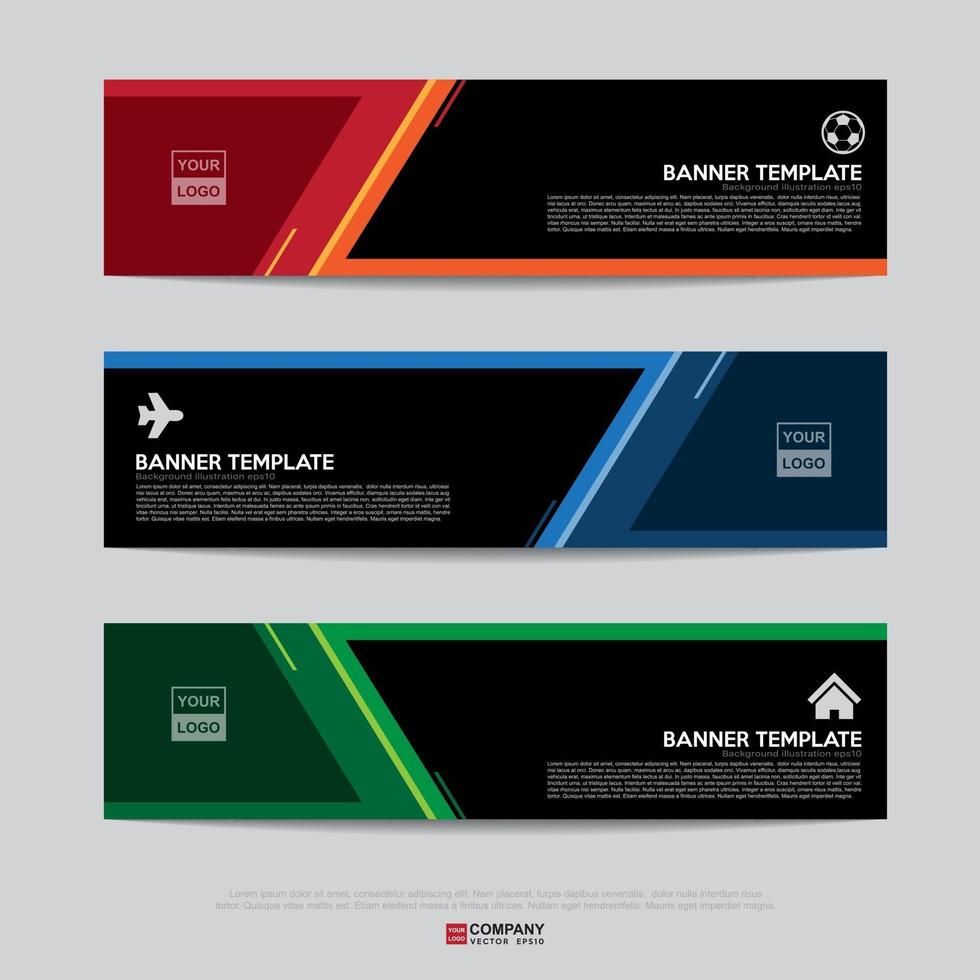 Banner design for business presentation vector