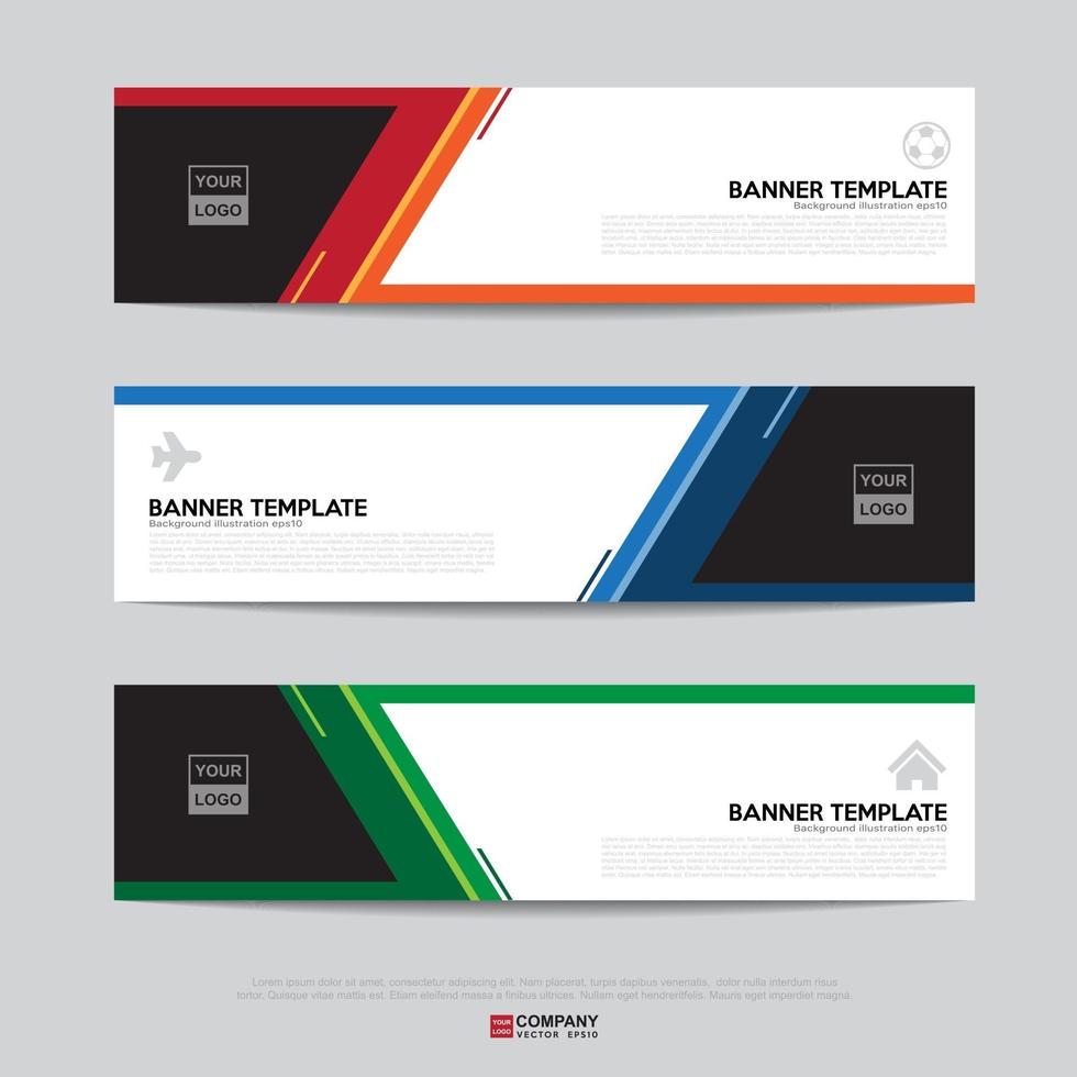 Banner design for business presentation vector