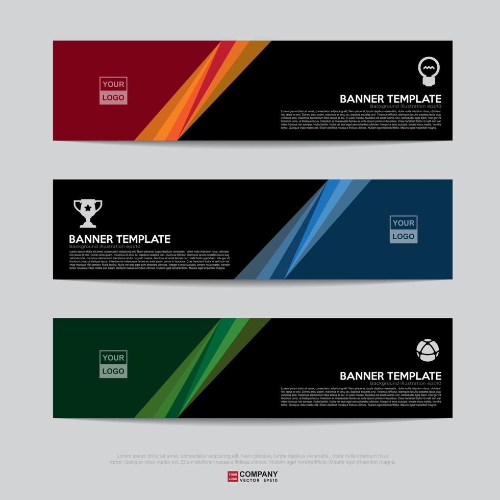 Banner design for business presentation vector