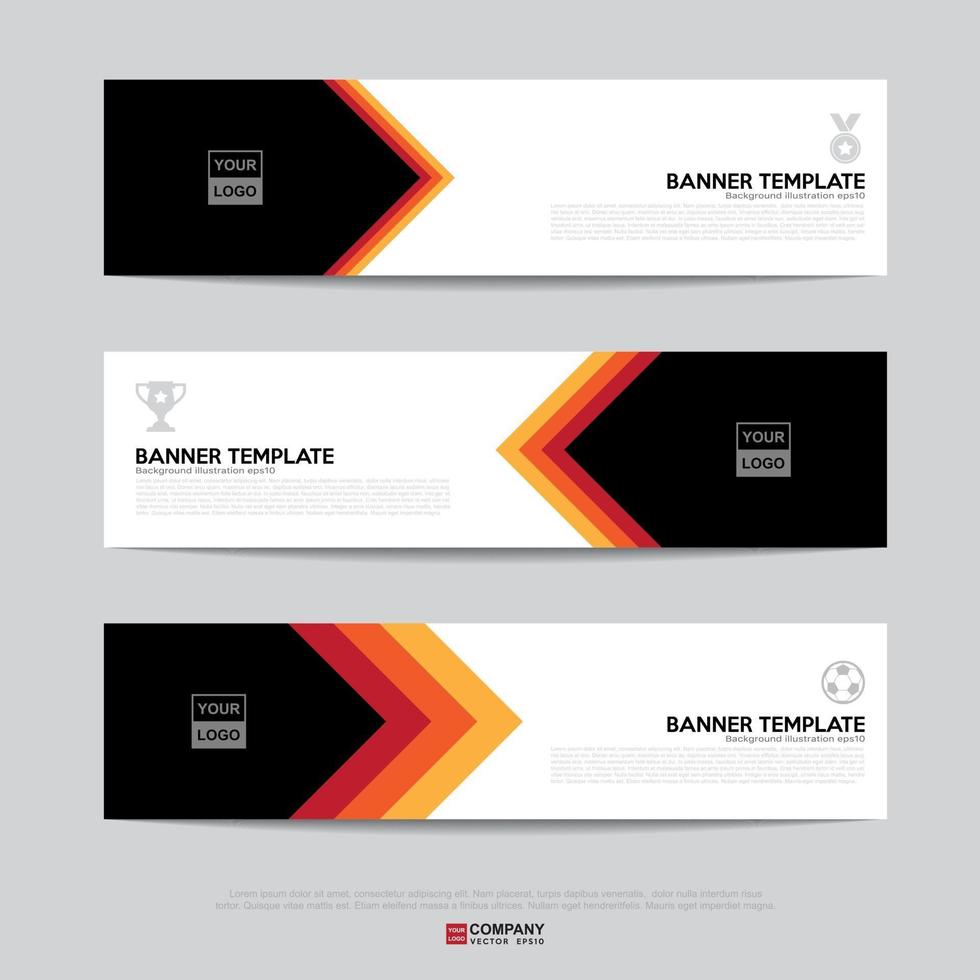 Banner design for business presentation vector