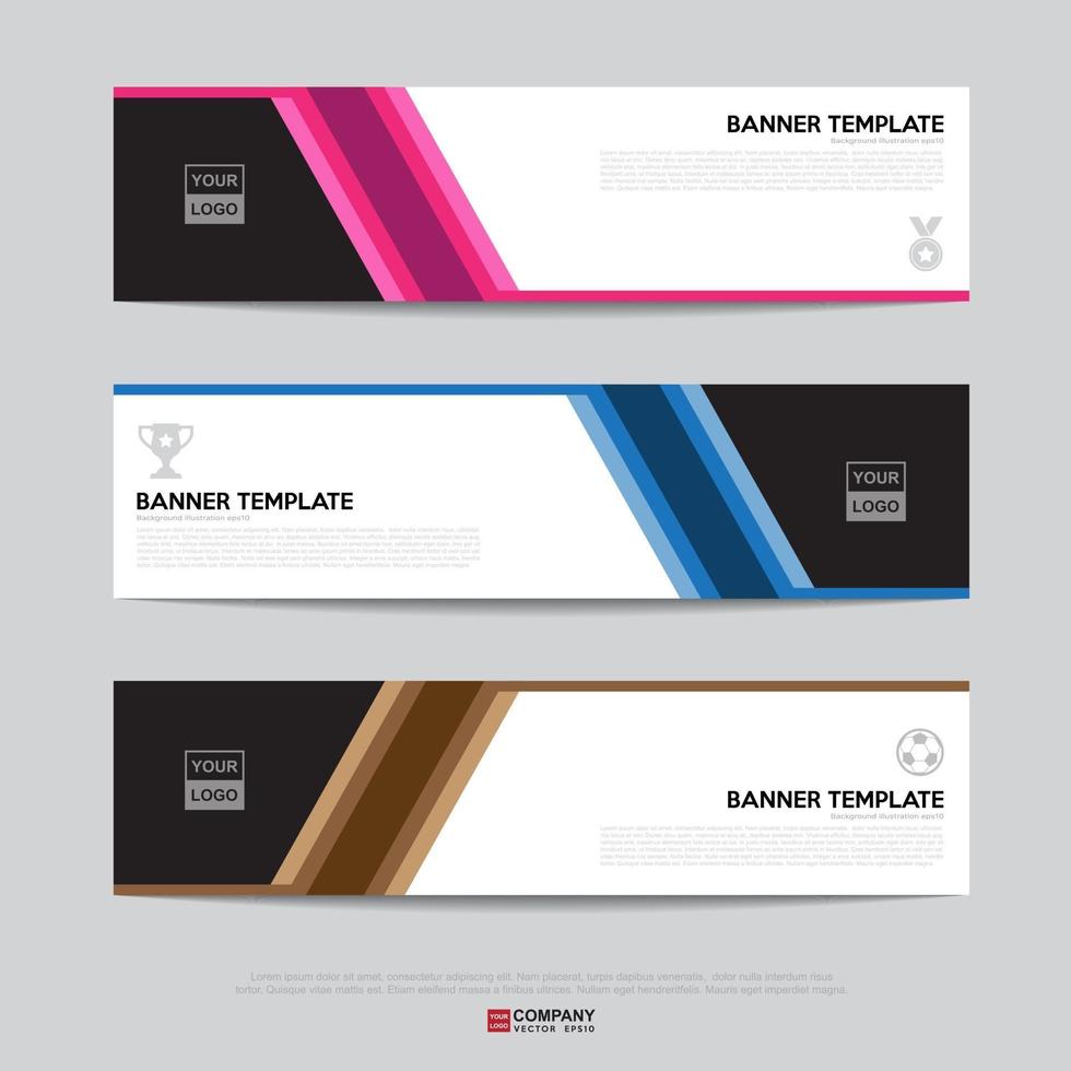 Banner design for business presentation vector