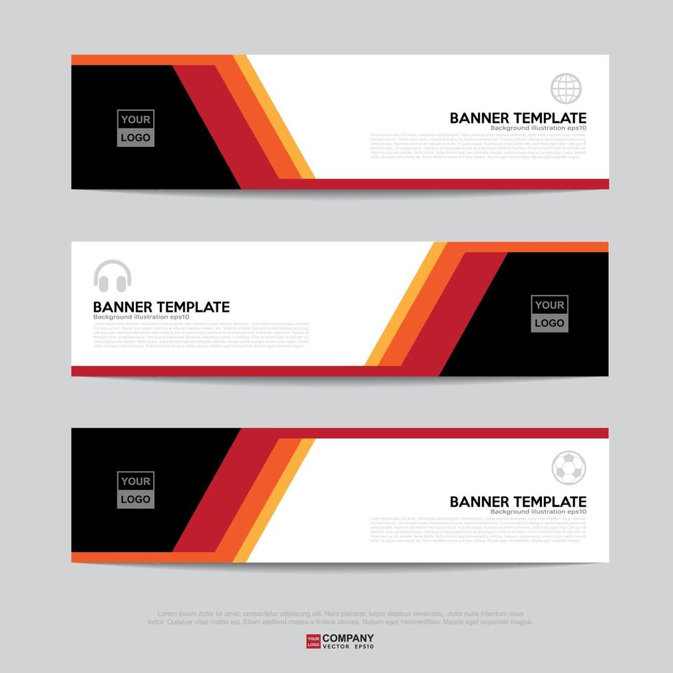 Banner design for business presentation vector