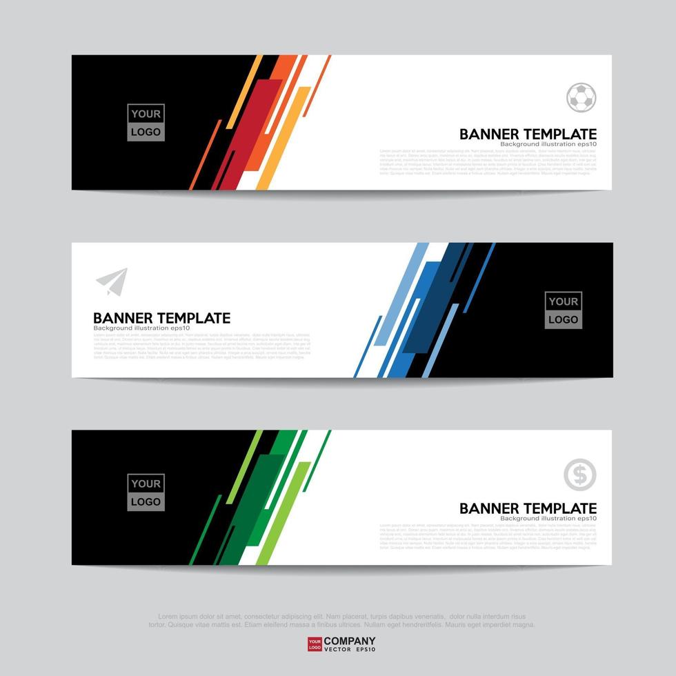 Banner design for business presentation vector