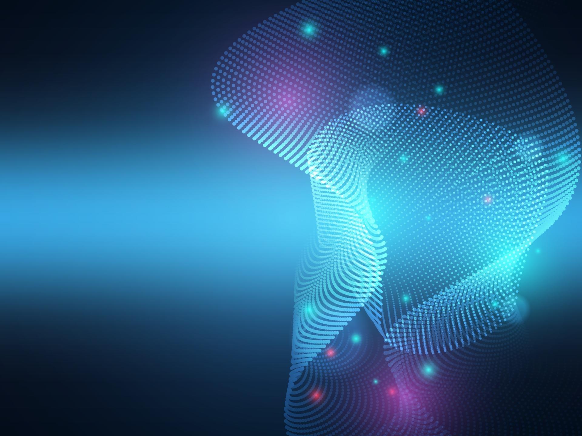 abstract particles lighting, technology background 2163508 Vector Art