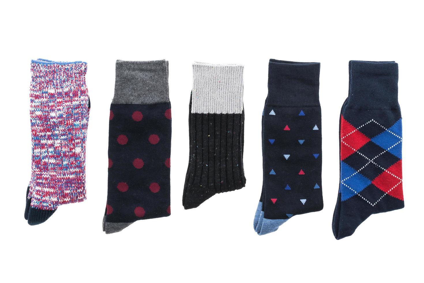 Socks isolated on white background photo