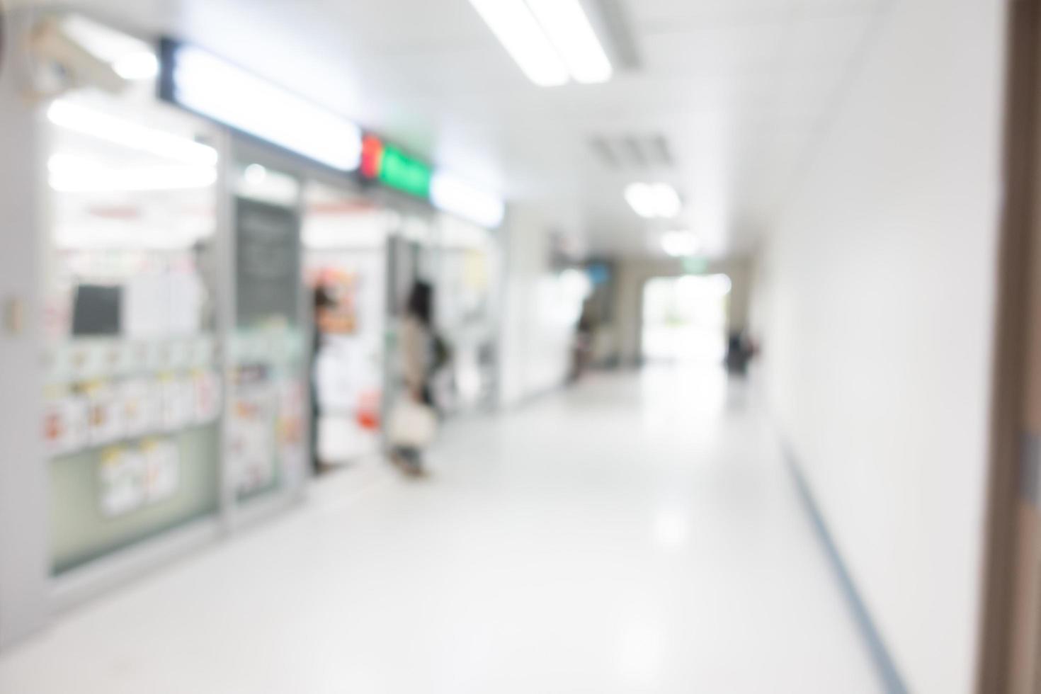 Abstract defocused hospital interior for background photo