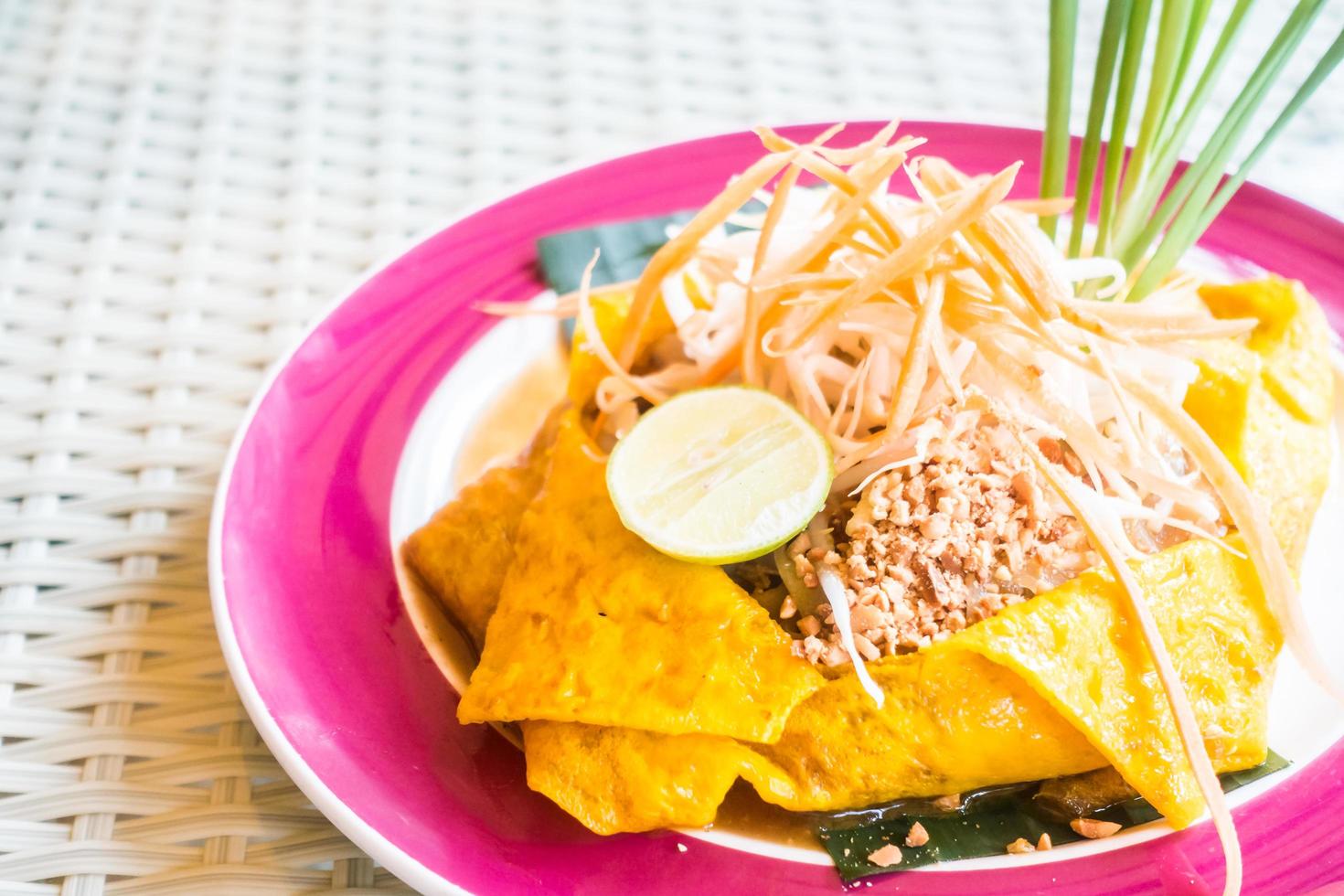 Pad thai noodles photo