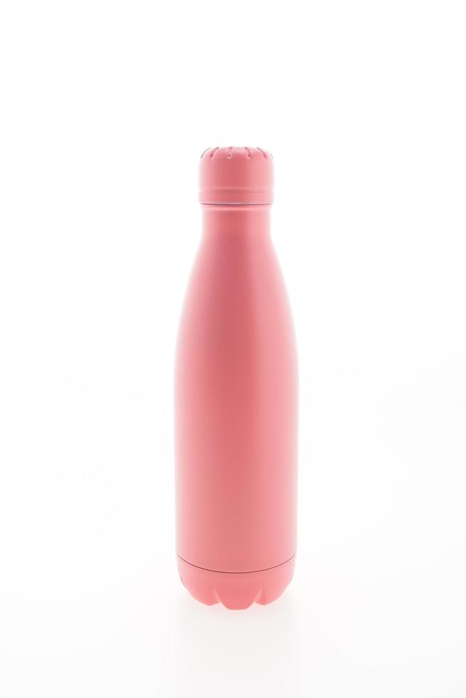 Stainless vacuum flask and bottle photo
