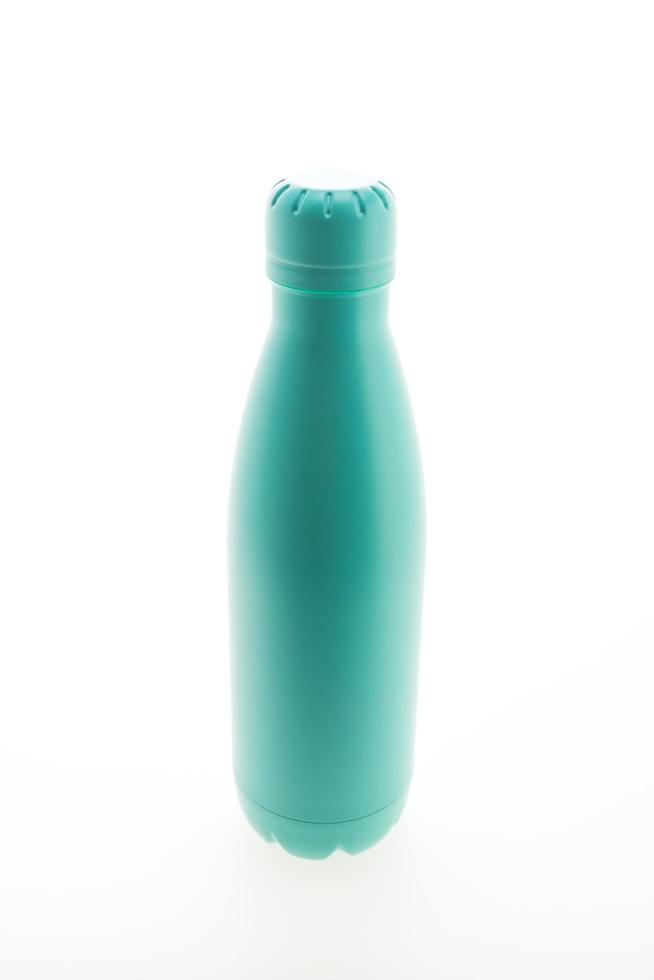 Stainless vacuum flask and bottle photo