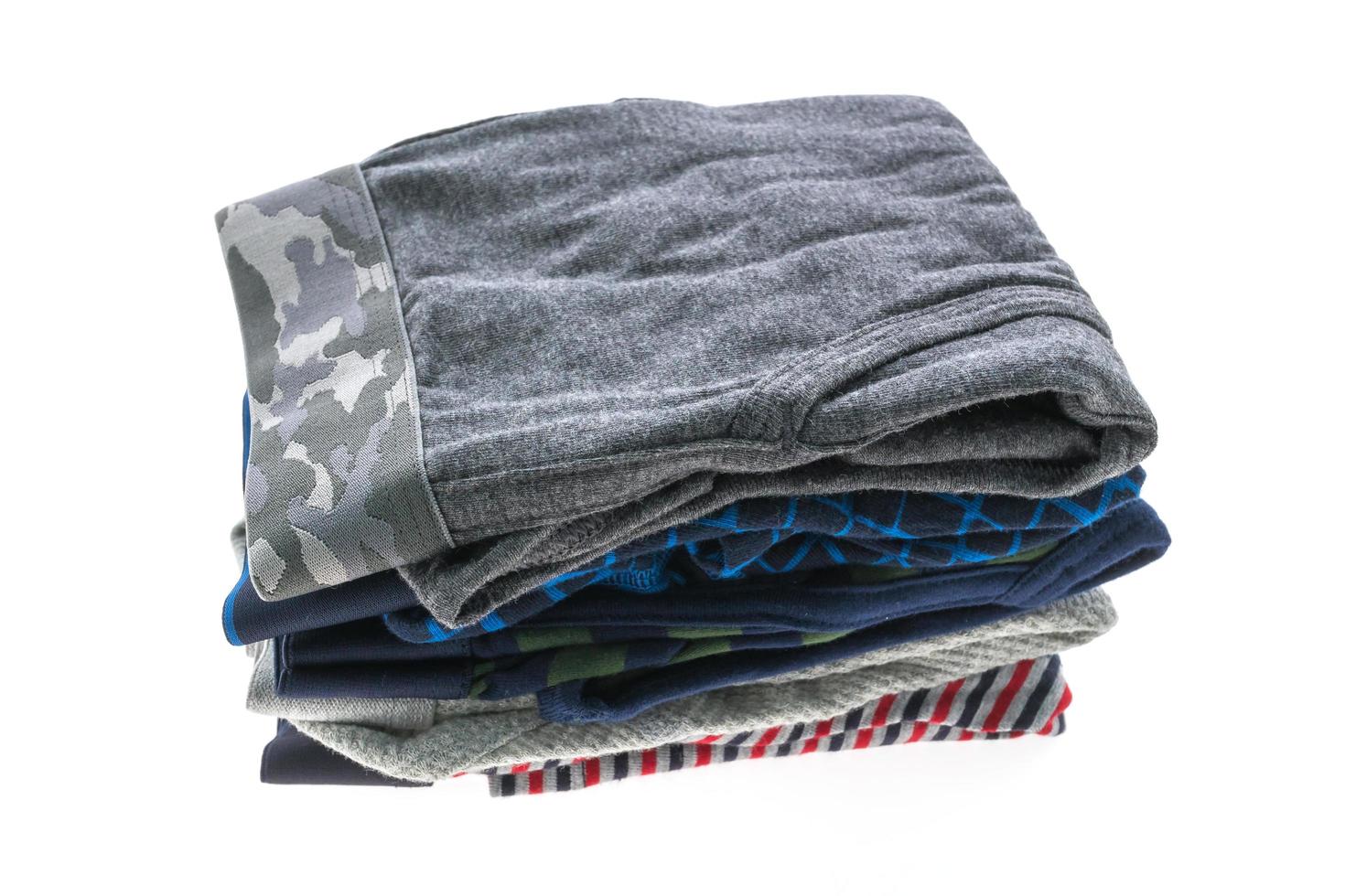 Man underwear on white background photo