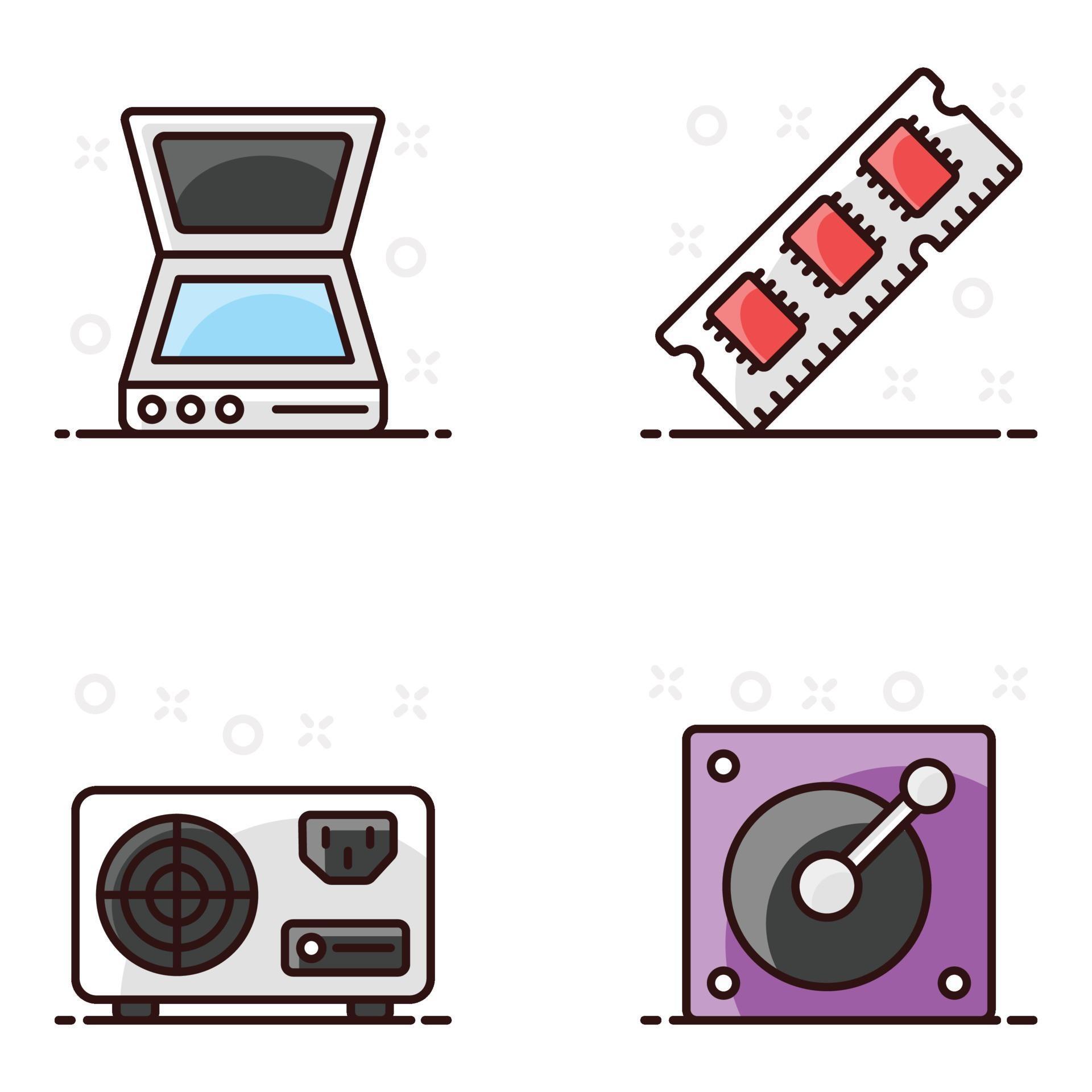 Computer Hardware Vectors 2164641 Vector Art at Vecteezy