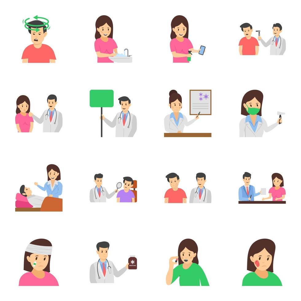 Doctors and Patients vector