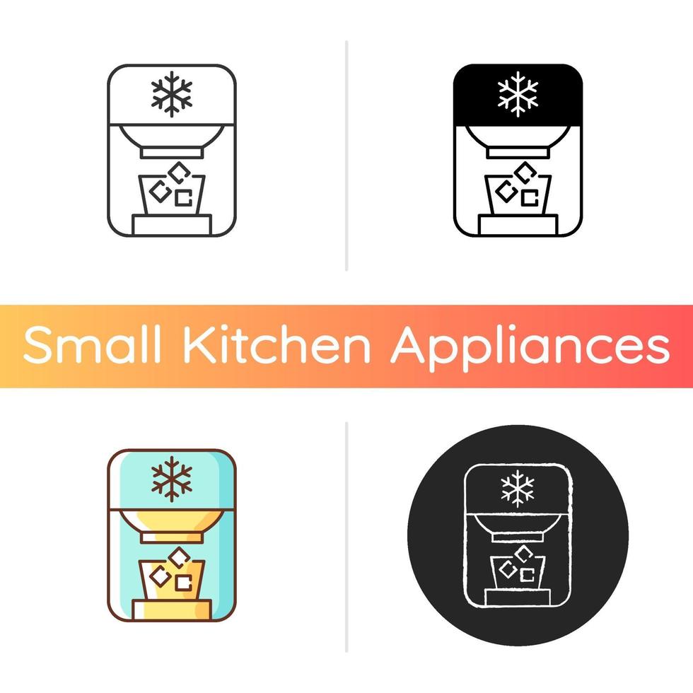 Ice maker icon vector
