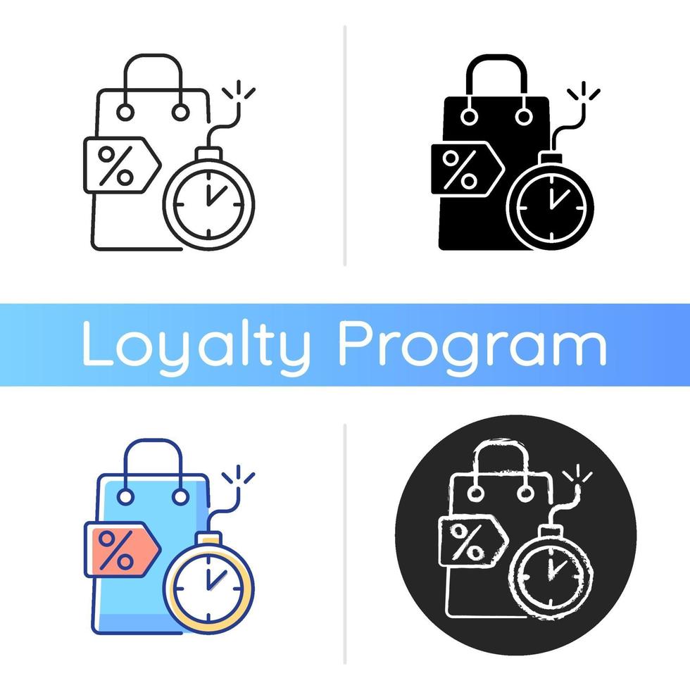 Limited-time offer icon vector