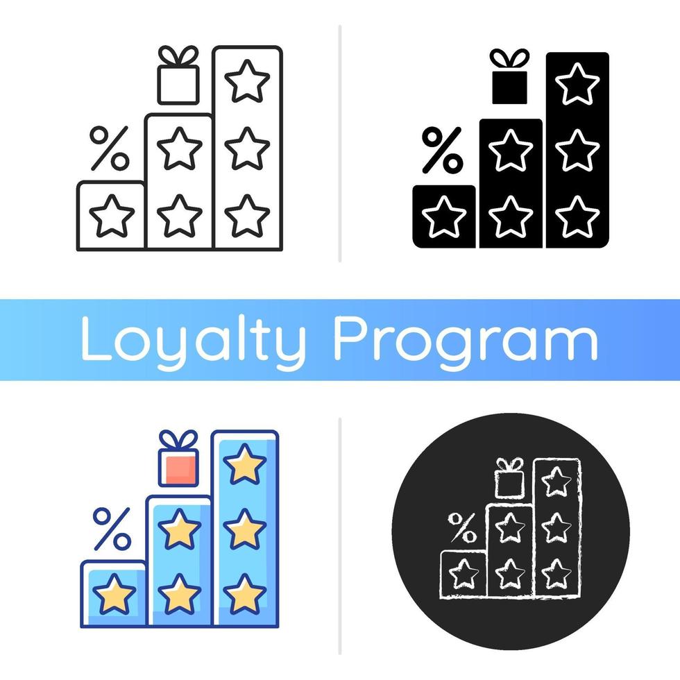 More points and rewards icon vector