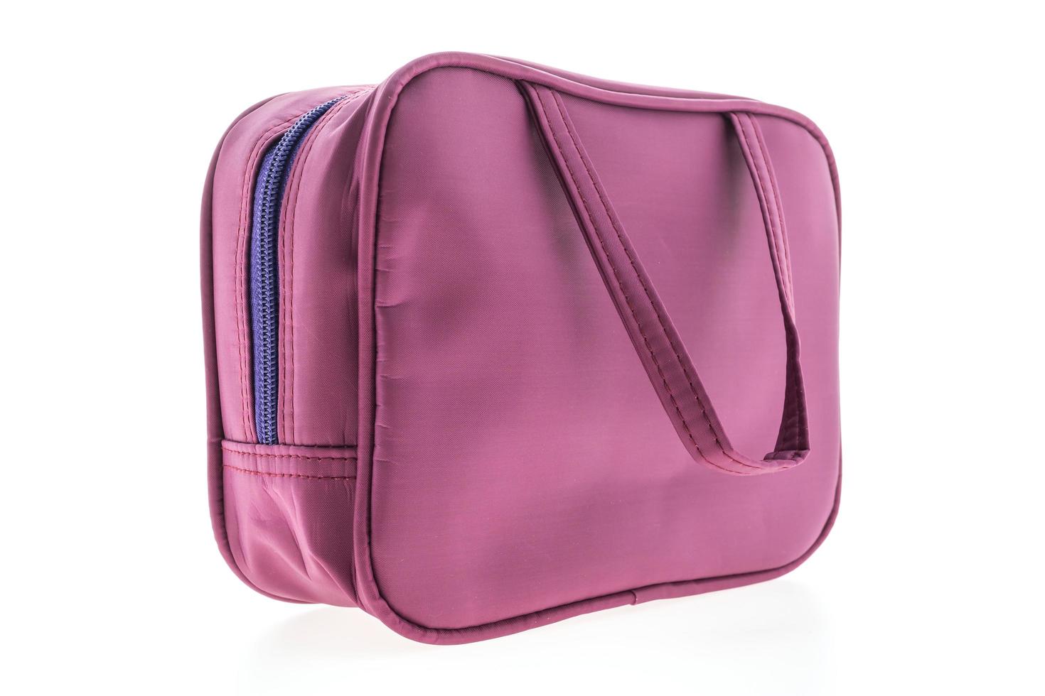 Purple cosmetic case and bag photo