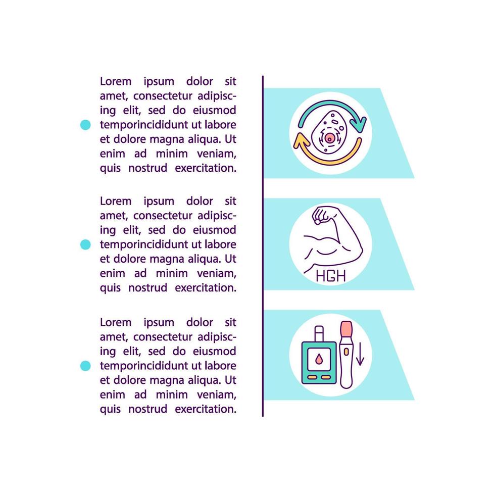 Intermittent fasting benefits concept icon with text vector