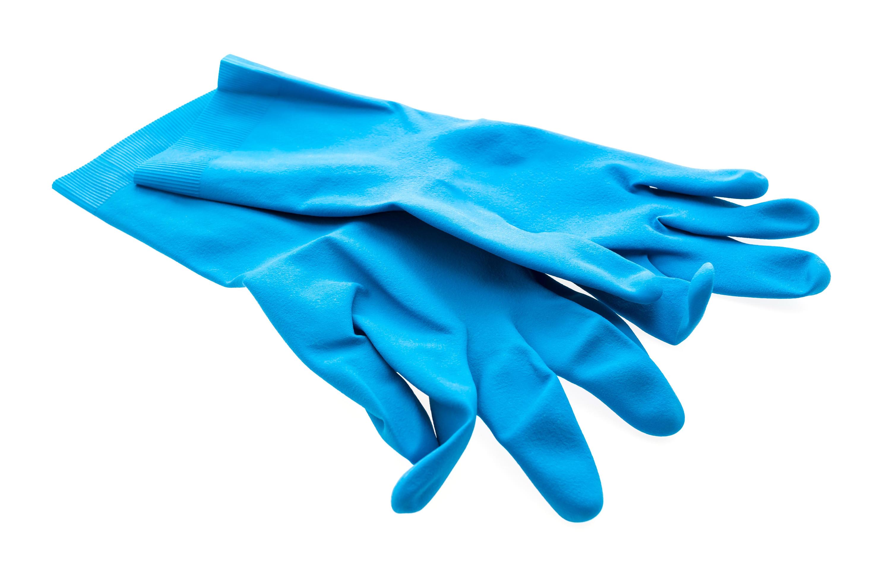 Rubber glove isolated on white 2165232 Stock Photo at Vecteezy