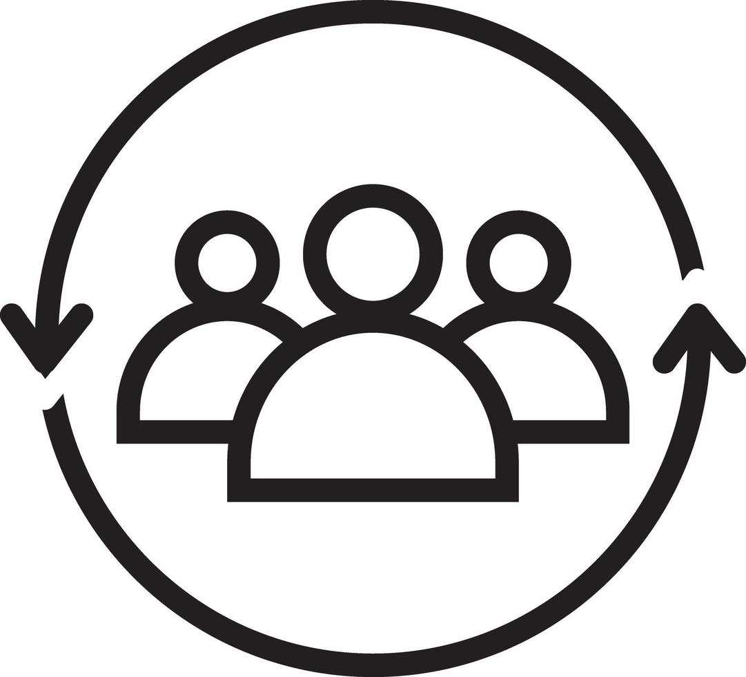 Line icon for join vector