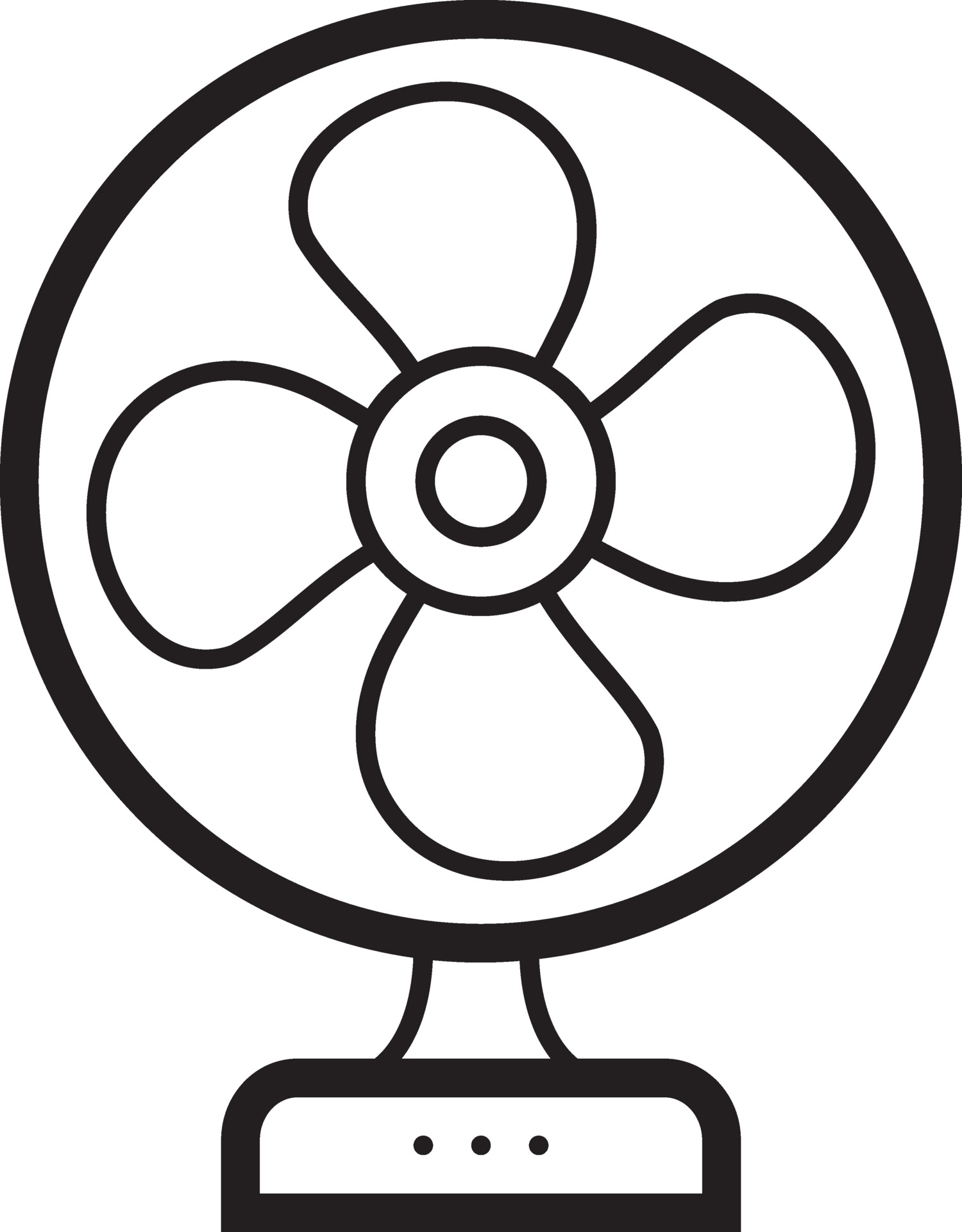 Line icon for table fan 2165498 Vector Art at Vecteezy