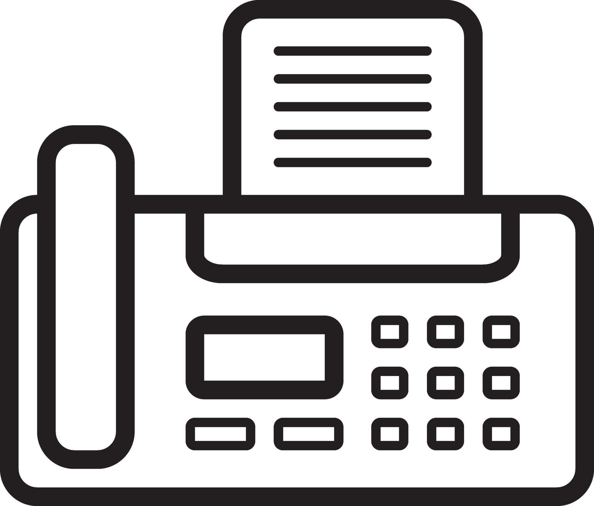 Line icon for fax 2165511 Vector Art at Vecteezy