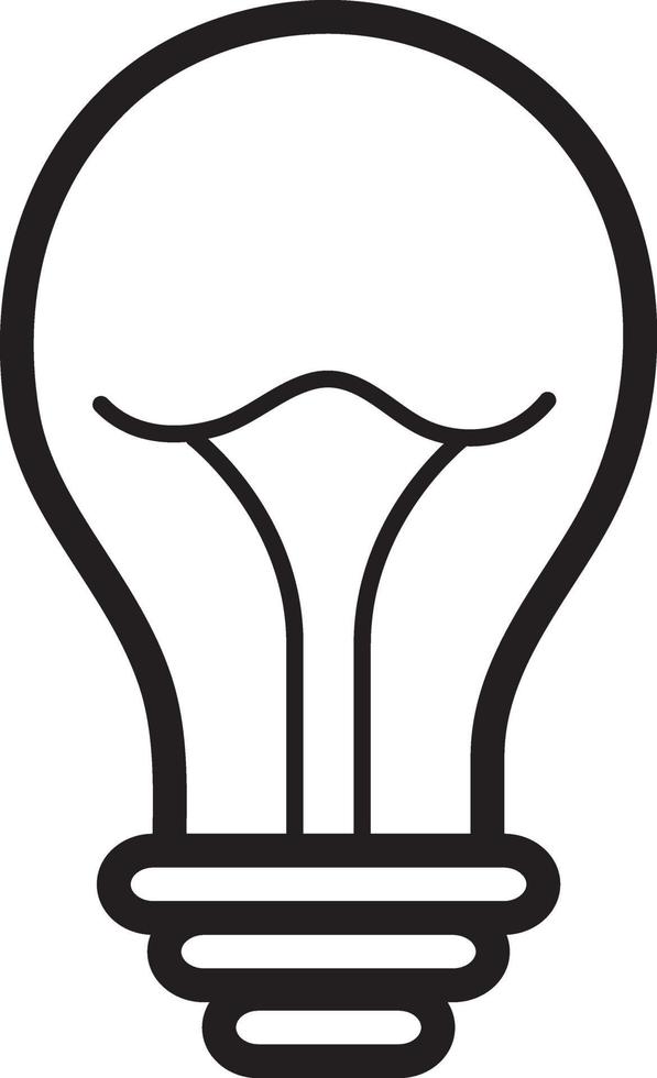 Line icon for light vector