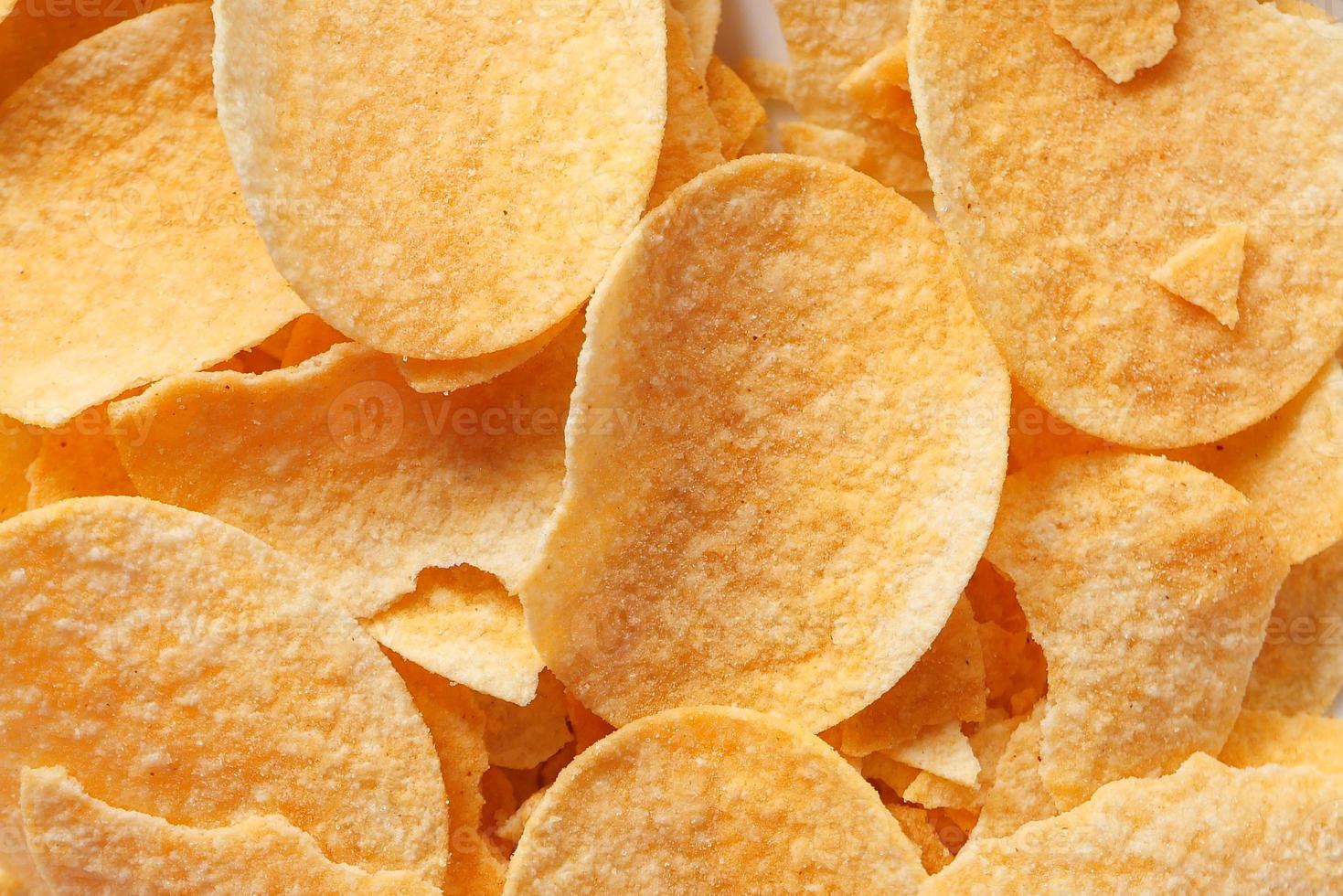Close up of flavored potato chips photo